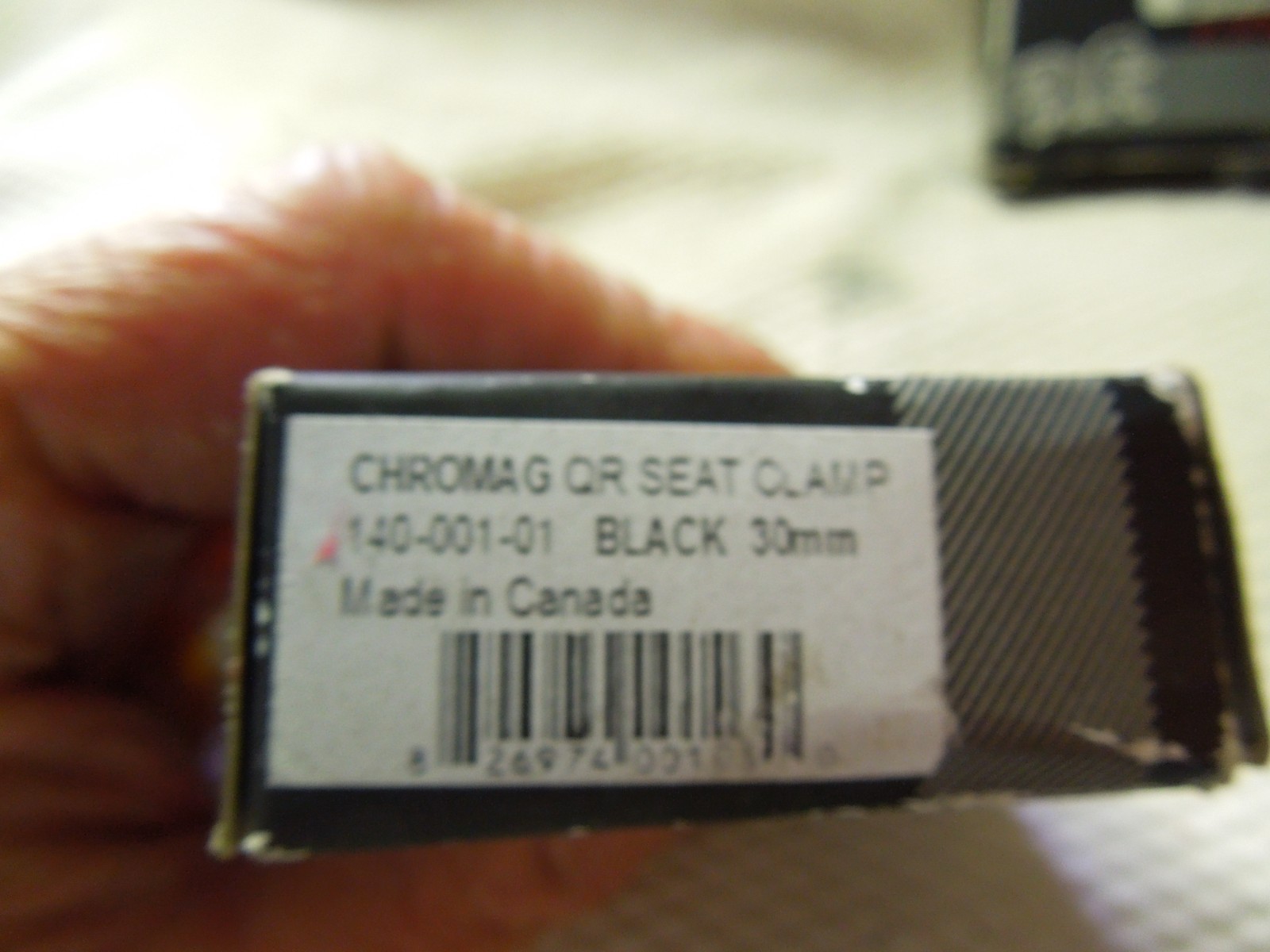 VINTAGE Chromag Seatpost clamp 30mm Black QUICK RELEASE OLD SCHOOL