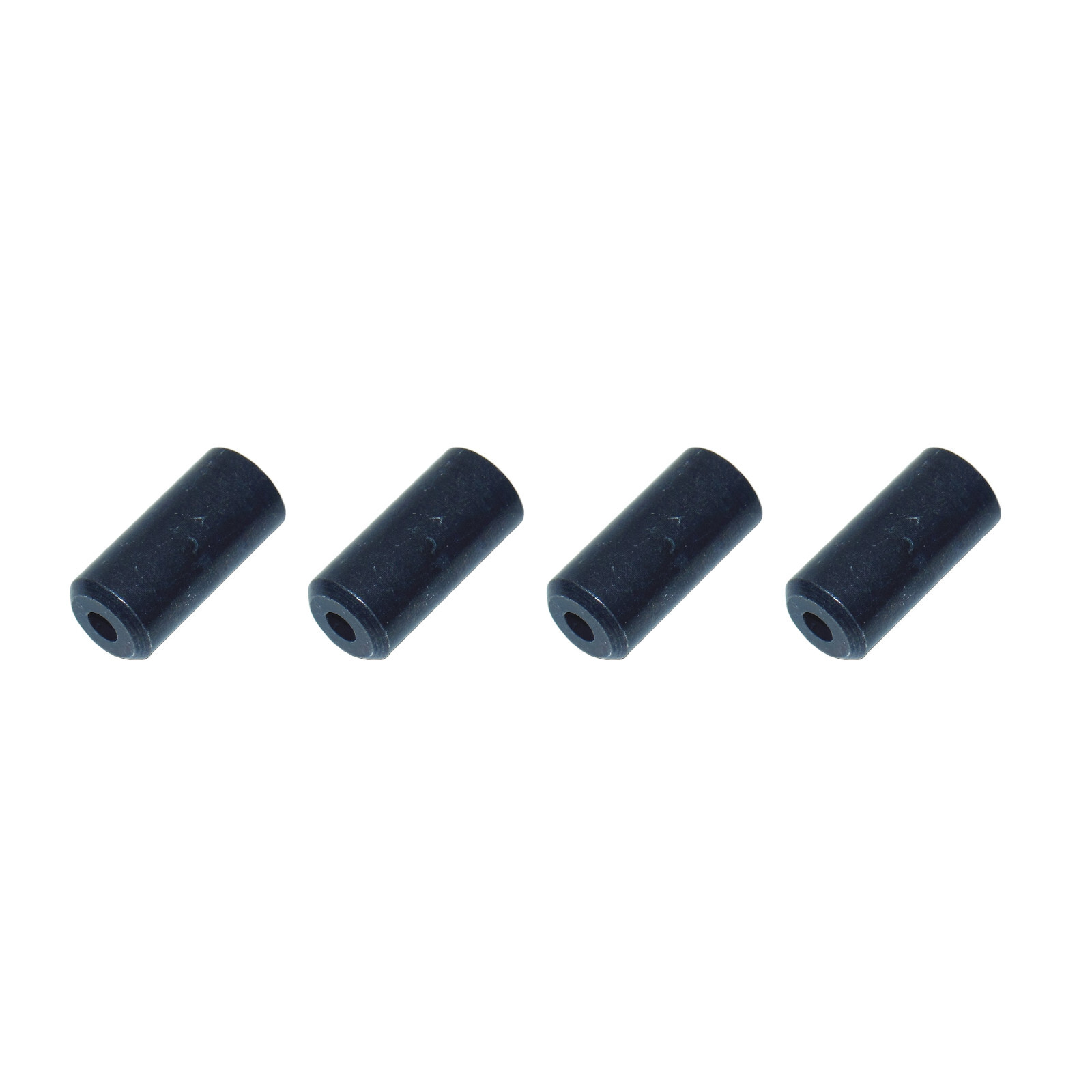 New SRAM 4-Piece Brake Cable Housing Ferrules 5mm Open End Blank Black Brass Cap