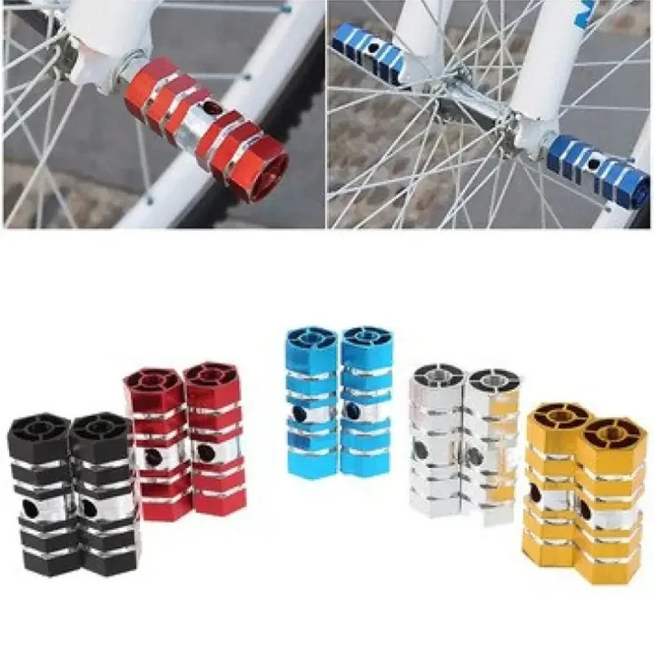 Universal Bike Pegs Aluminum Alloy BMX MTB Axle Stunt Pedals Footrest 2PCS