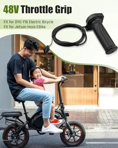 48V Throttle Grip Replacement Fit for Jetson Haze Folding EBike，Fit for DYU