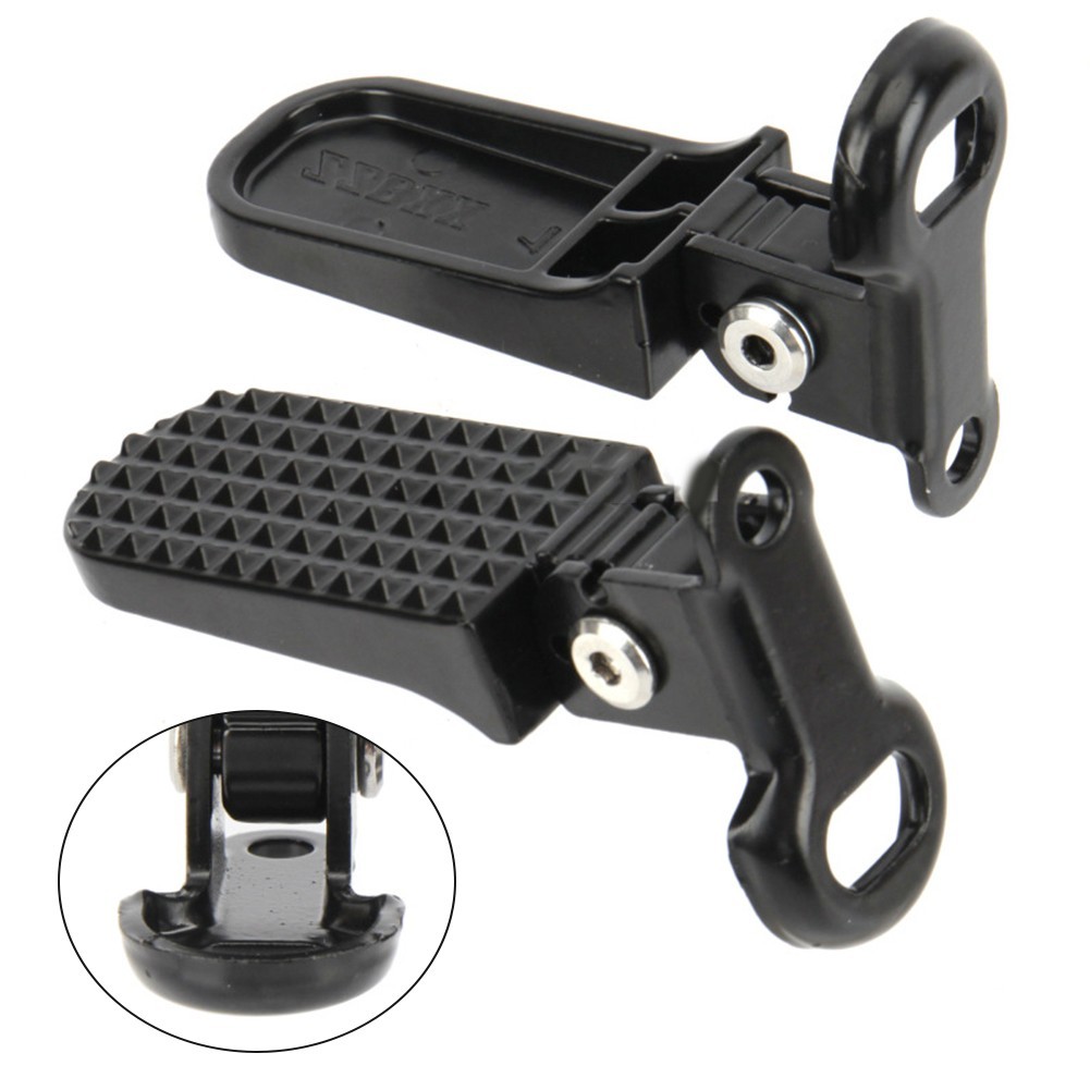 Easy to Store Electric Bike Rear Footrest Peg Lightweight Foldable Pedal