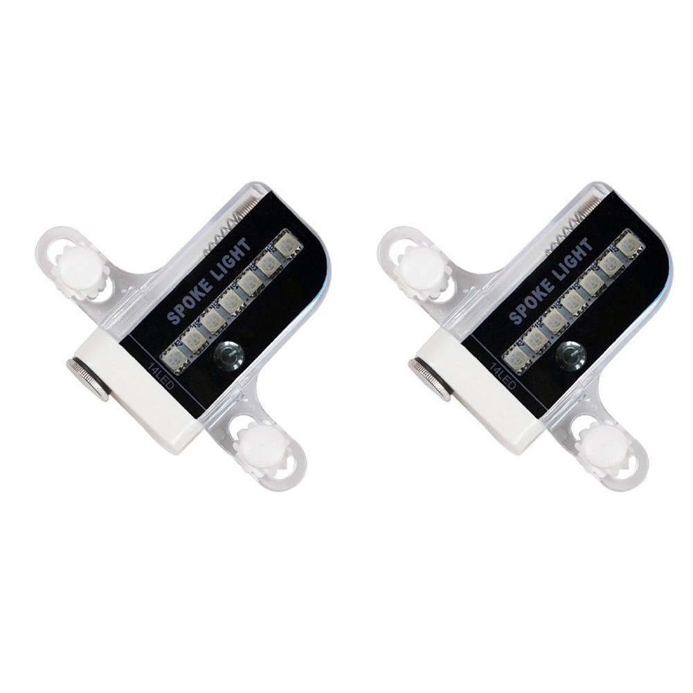 Rechargeable 14 LED Wheel Spoke Light for Bicycle Wheels IPX5 Waterproof