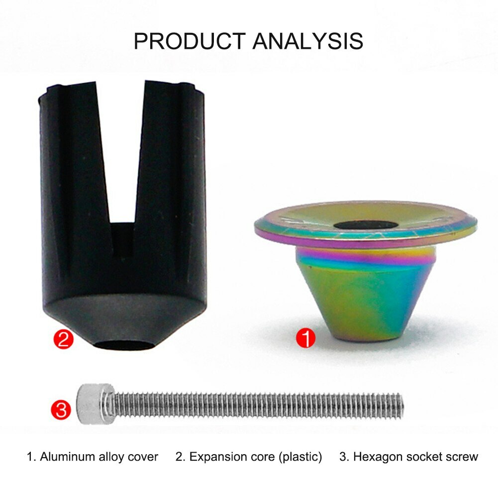 Bike End Plugs Aluminum Alloy Lock MTB Handle Bar Grips bicycle grip cover cap