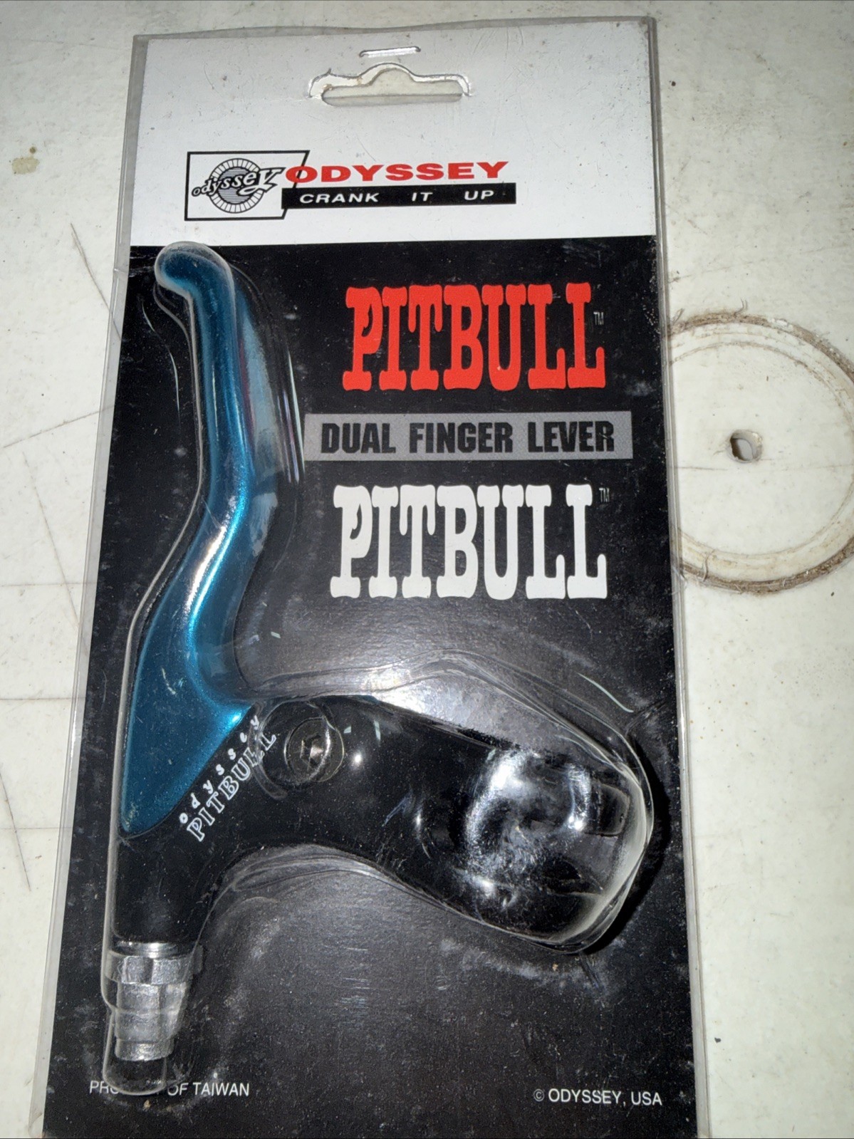 Odyssey Pitbull Dual Finger Brake Lever Blue