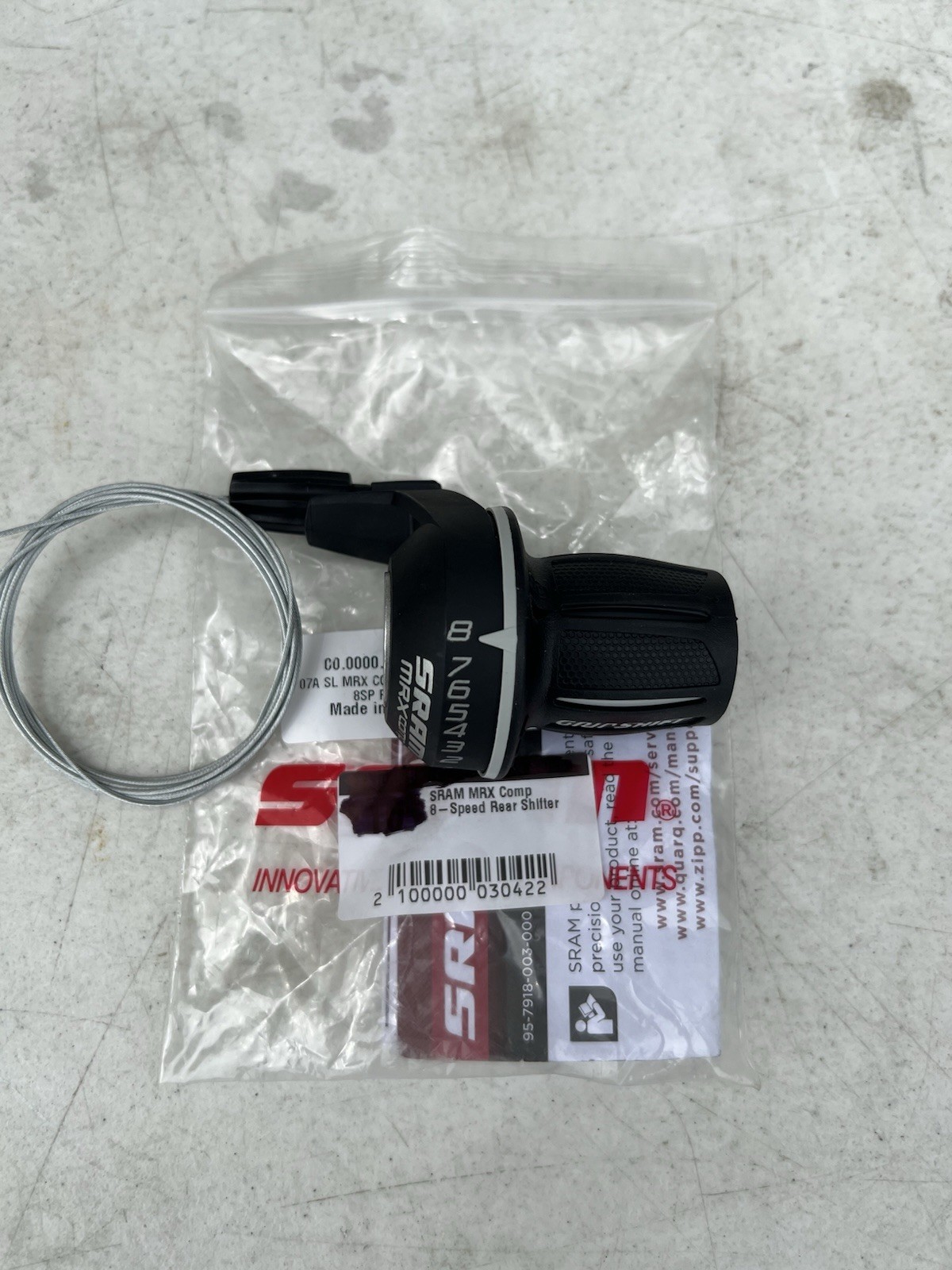 SRAM MRX Comp Gripshift Shifter 8 speed Mountain MTB Rear Shimano Compatible