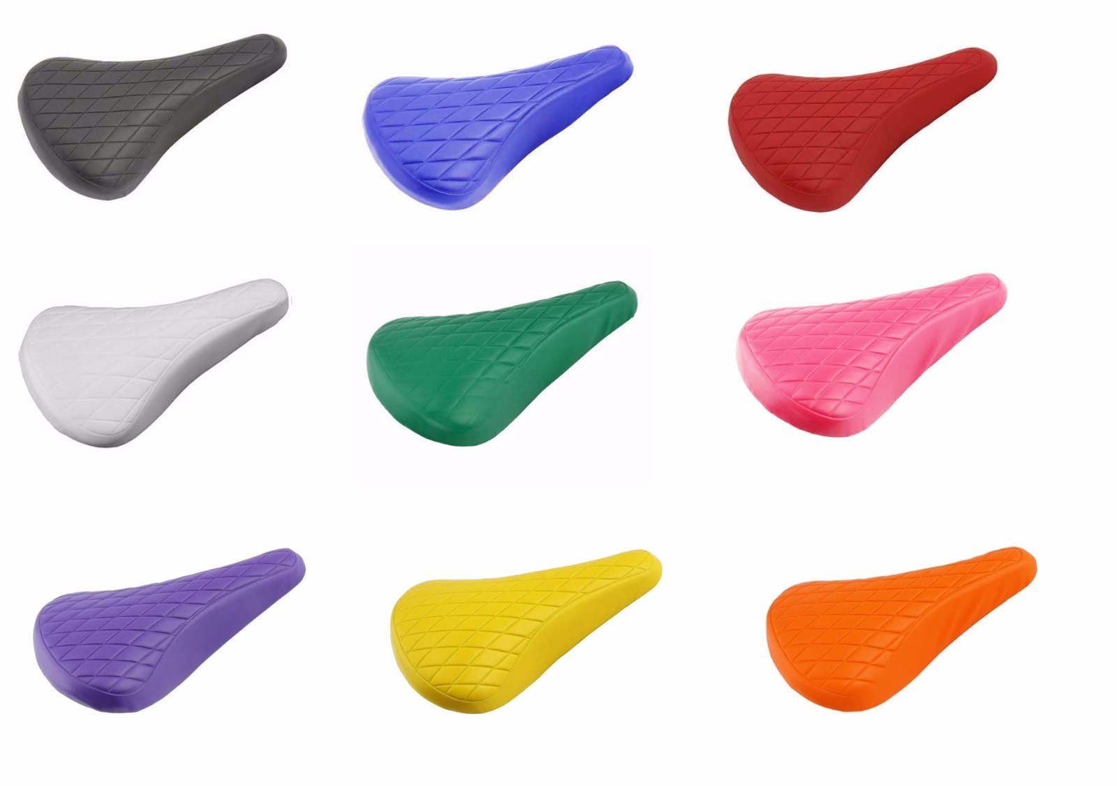 NOS 20″ BMX Branded Colored Vinyl Seat/Saddle