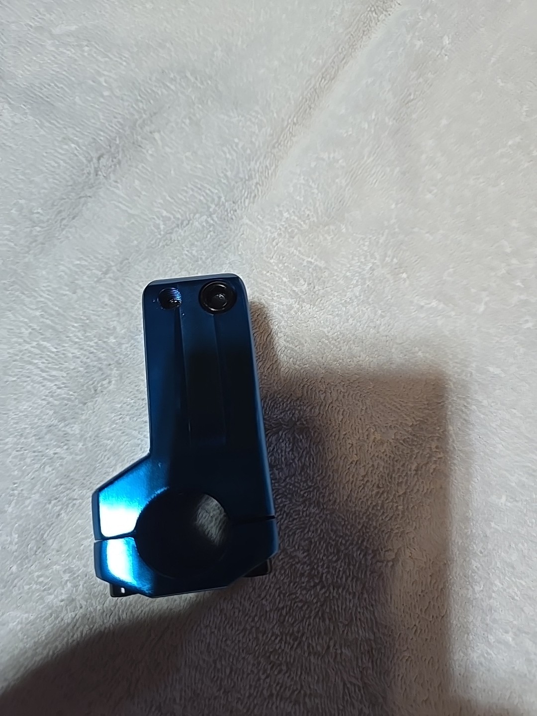 Origin8 Fix8 Stem Threadless Clamp 25.4mm Length 50mm 0 Deg Blue Aluminum BMX