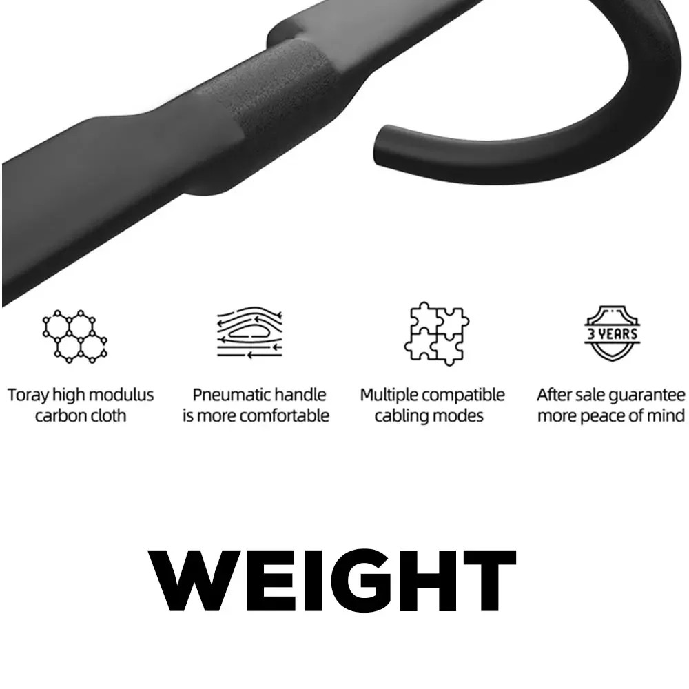 Aero Carbon Road Bike Drop Bar Full Internal Routing 5 Degree Flare 31.8mm Clamp
