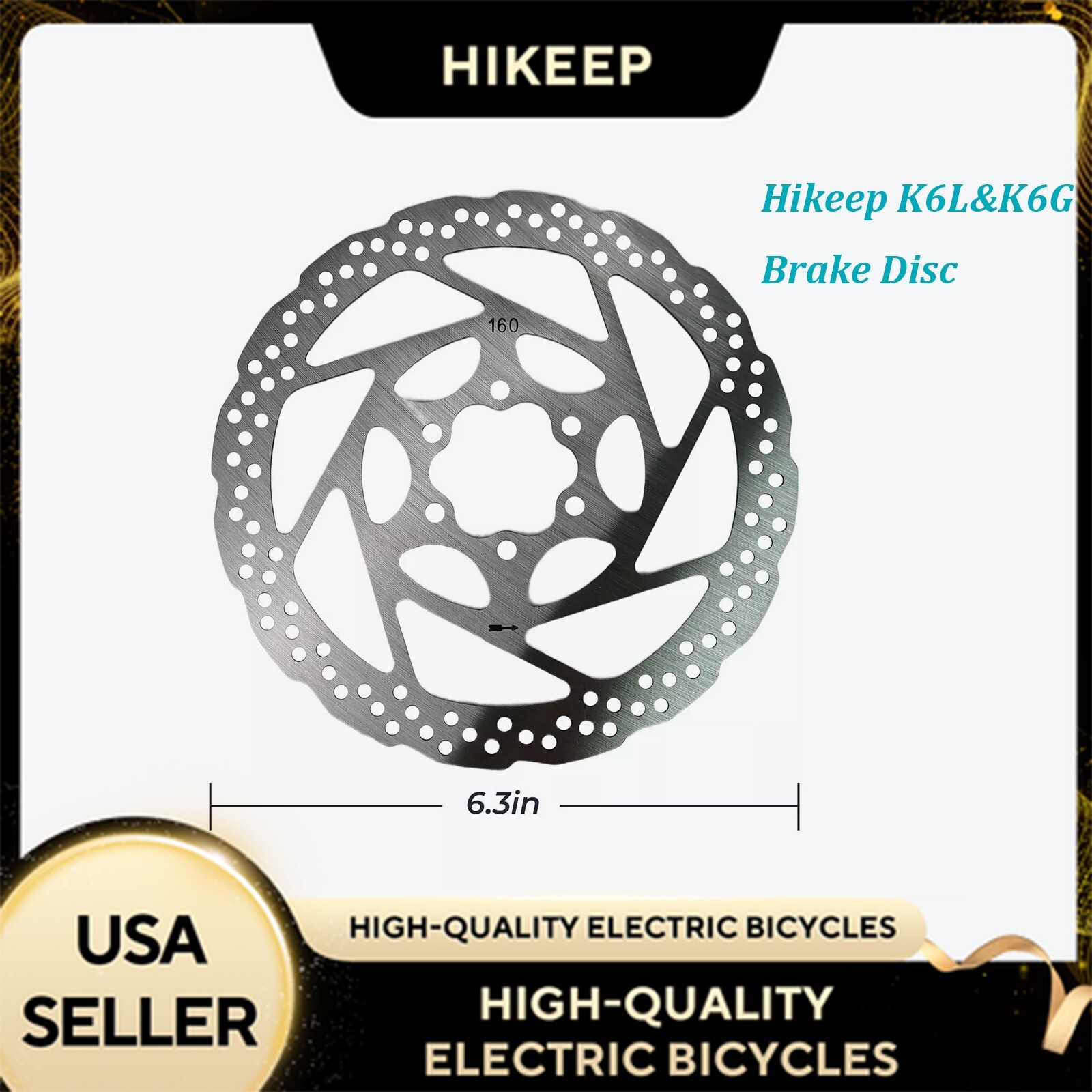Hikeep Brake Disc for K6-L &K6-G Mountain Electric Bicycle Accessories