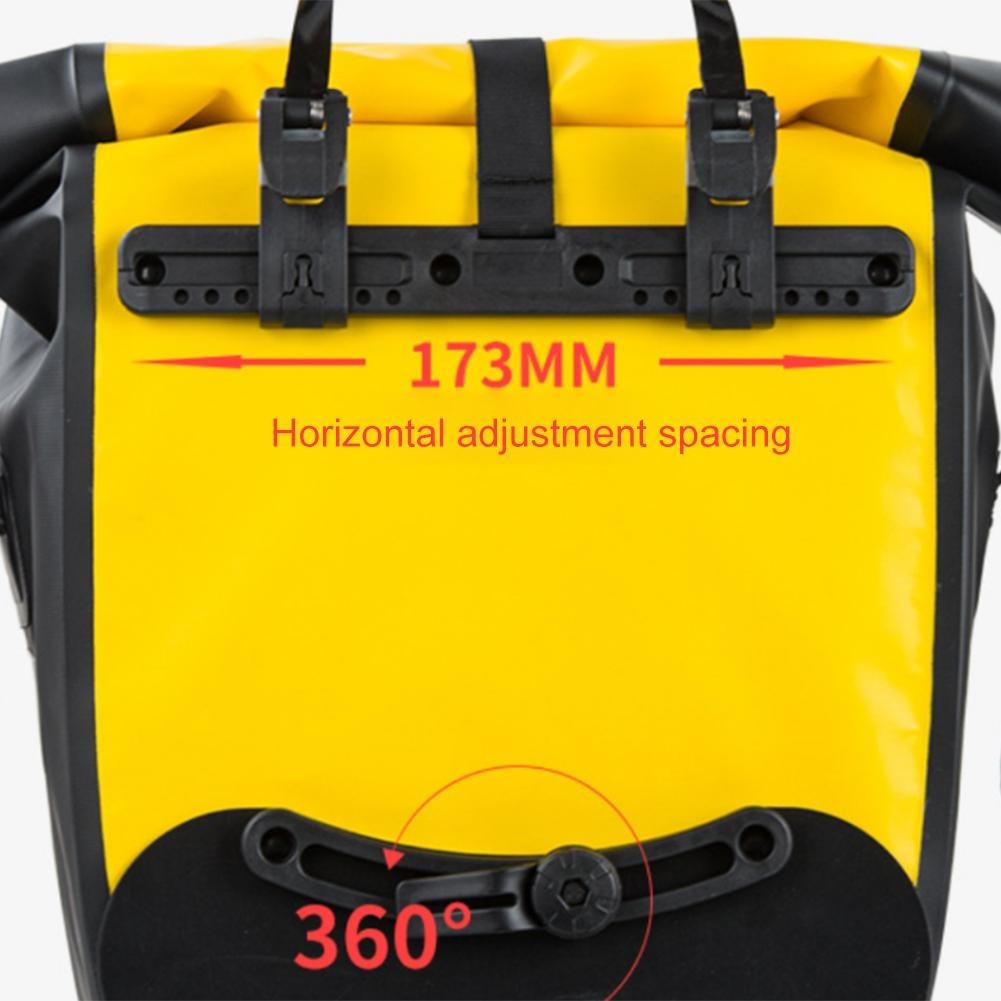 Adjustable Bike Pannier Hook Buckle Hardware Kit for Side Bag Installation