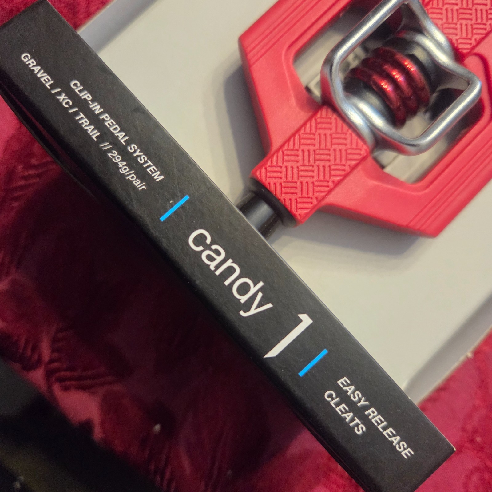 crank brothers candy 1 Red Pedal Set, Dual Sided, Clipless with Platform