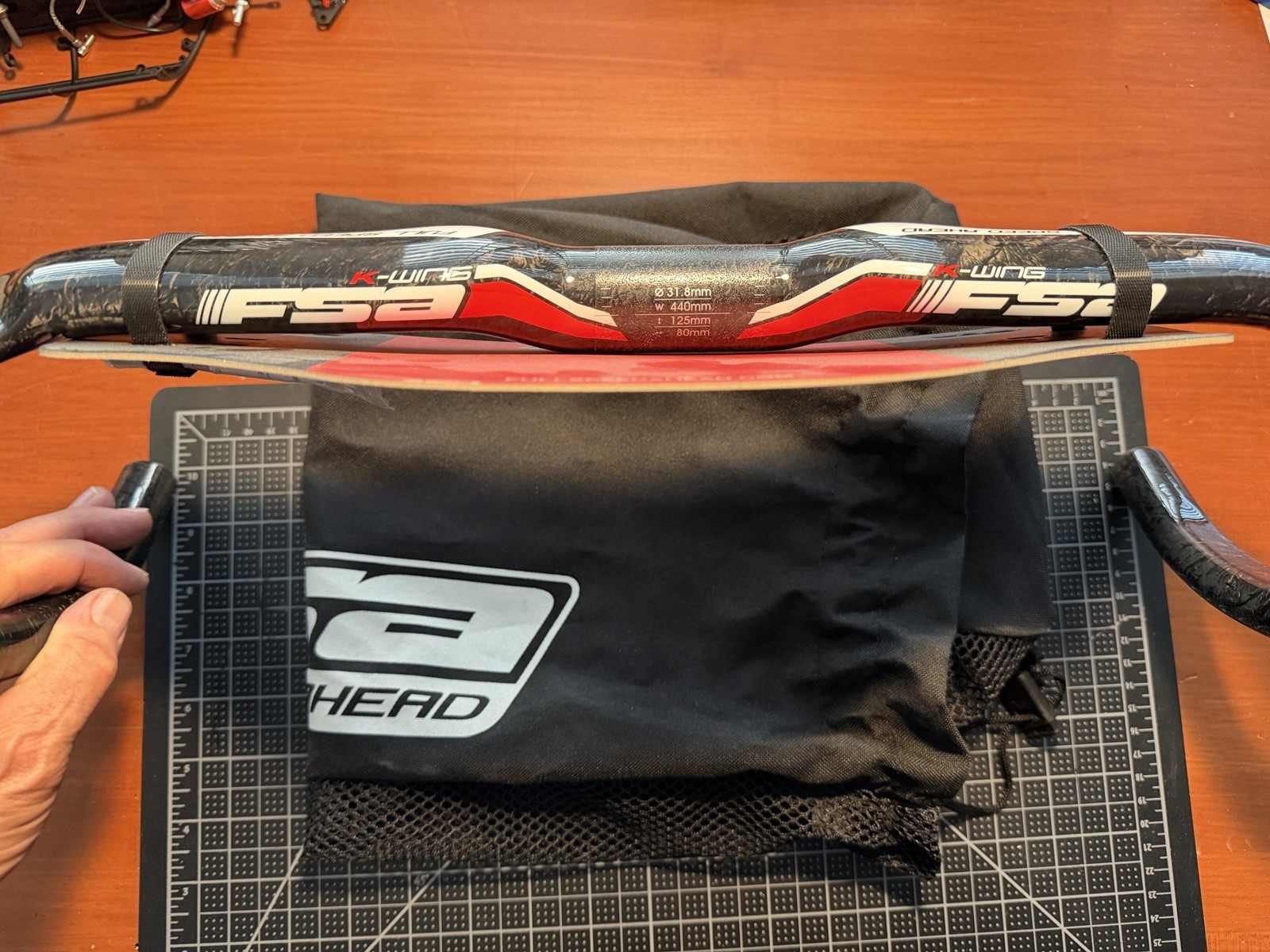 FSA K-Wing DI2 Compact 440mm 31.8 – Carbon – Brand New w/Bag