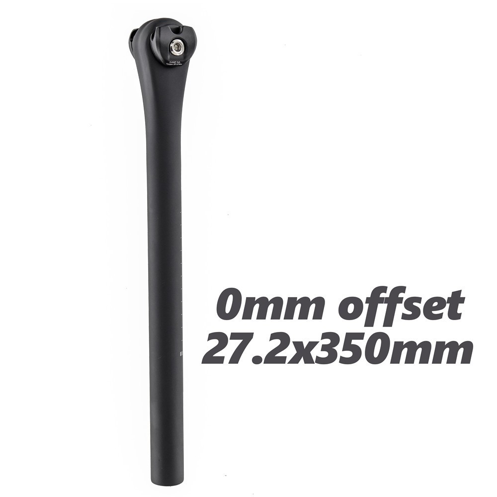 Carbon Seatpost 0mm/25mm Offset Bicycle Seat Post 27.2*350mm For 7×7/7x9mm Rail