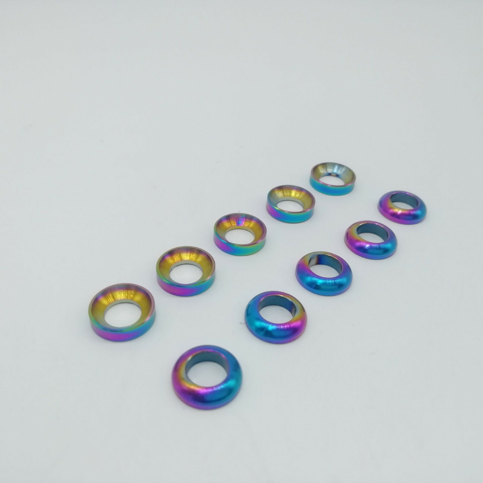 Titanium Washer M6 Concave Convex Gasket Spacer For Bike Motorcycle Fastening