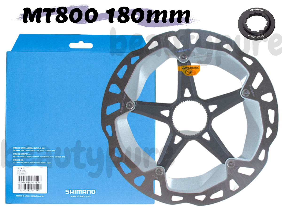 Shimano XT RT-MT800 180mm Disc Brake Rotor (w/ lock ring) Center Lock NIB