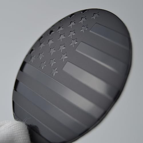4X 56.5mm=2.24 inches Black American Flag 2.23 inches(56mm) U.S. Flag – Black