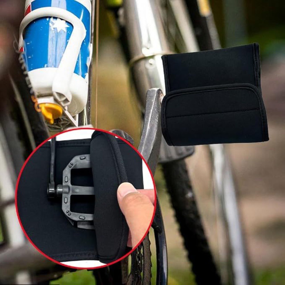 Neoprene Bicycle Pedal Covers 14×14 cm Scratch Resistant Protect Vehicle Floors