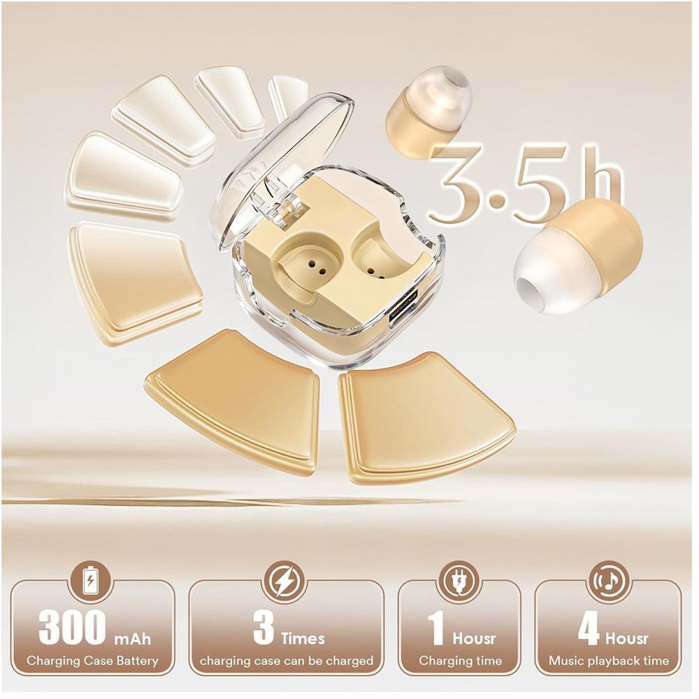 Mini Invisible Small Bluetooth Earbuds Sleeping,Hidden Earbuds,Smallest Earbuds