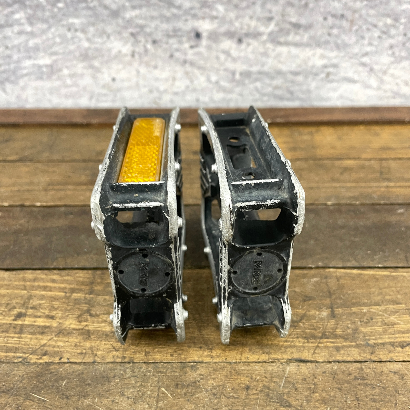 Vintage MKS MP-303 Pedals 9/16 In Old School BMX Freestyle MTB 3pc Alloy