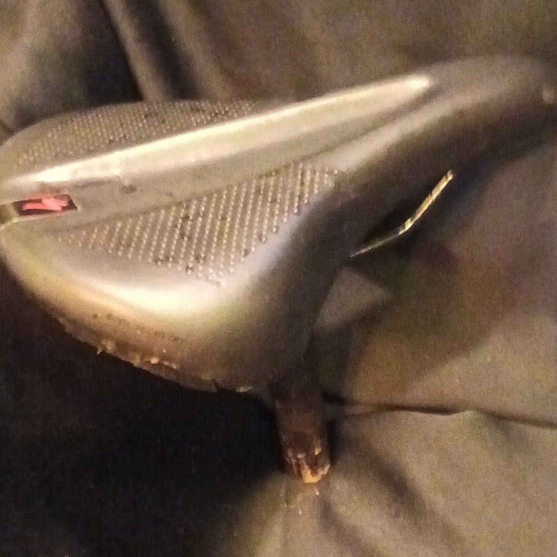 Specialized Black/Red Synthetic Bike Saddle Seat w/ Steel Rails Road MTB Hybrid