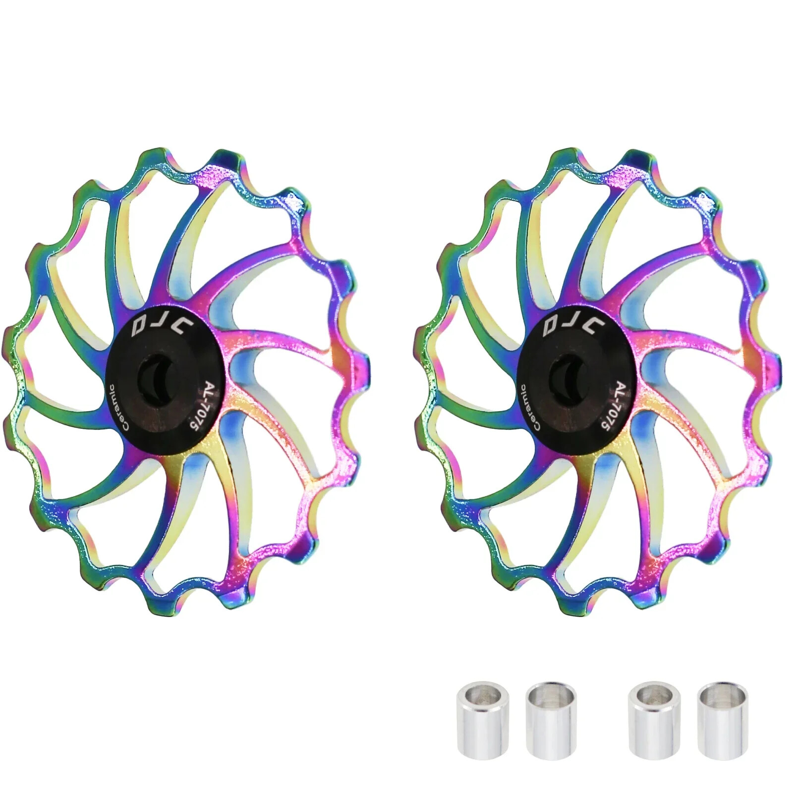 DJC Bike Pulley Wheel Ceramic Bearing Oilslick 11T 12T 13T 14T 16T MTB Road Bike