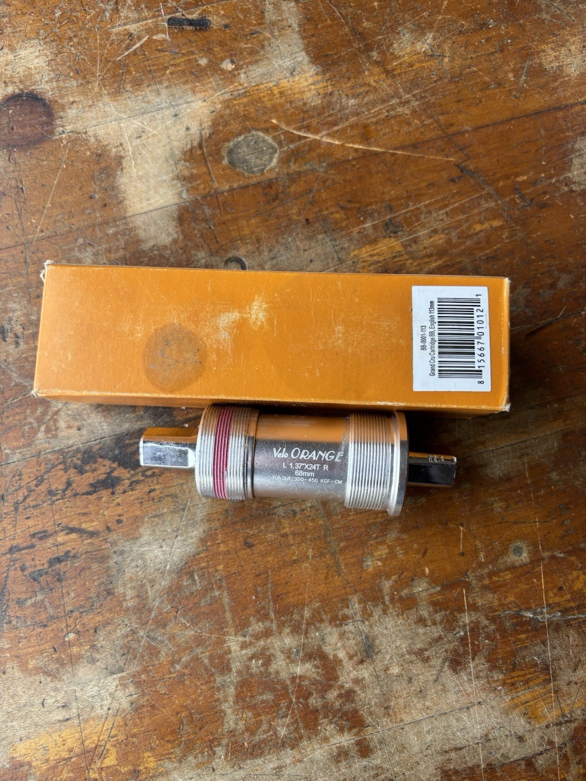 Velo Orange Grand Cru Square Taper Sealed Bottom Bracket 68 x 113 JIS English