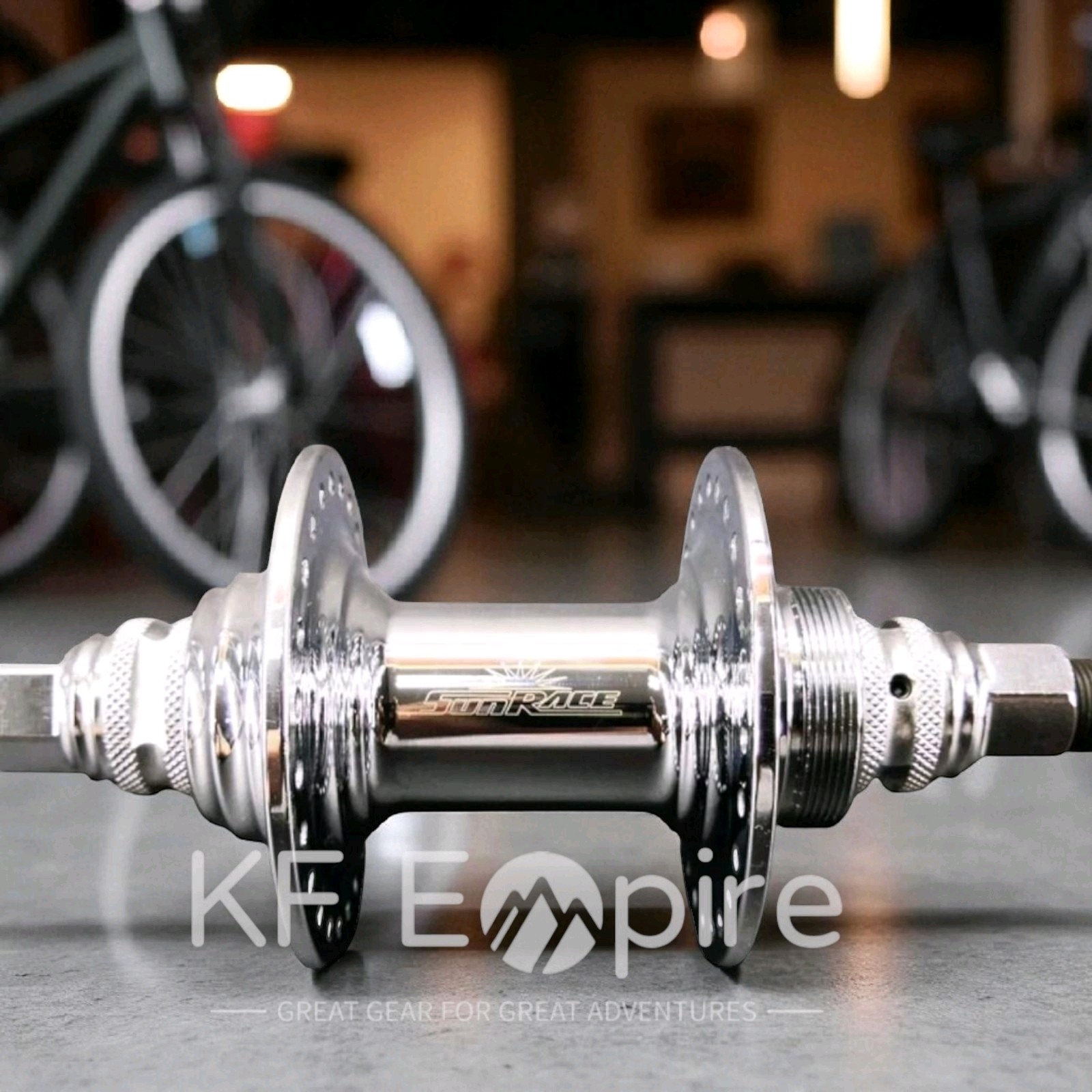 BMX NOS CHROME HUB 48 HOLES SUNRACE OLD SCHOOL CP 14MM CR-MO AXLE