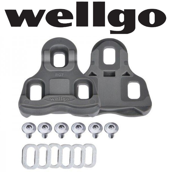 Wellgo RC-7 Keo Look type Cleats Road Bike Pedal choose 6 or 9 deg Float