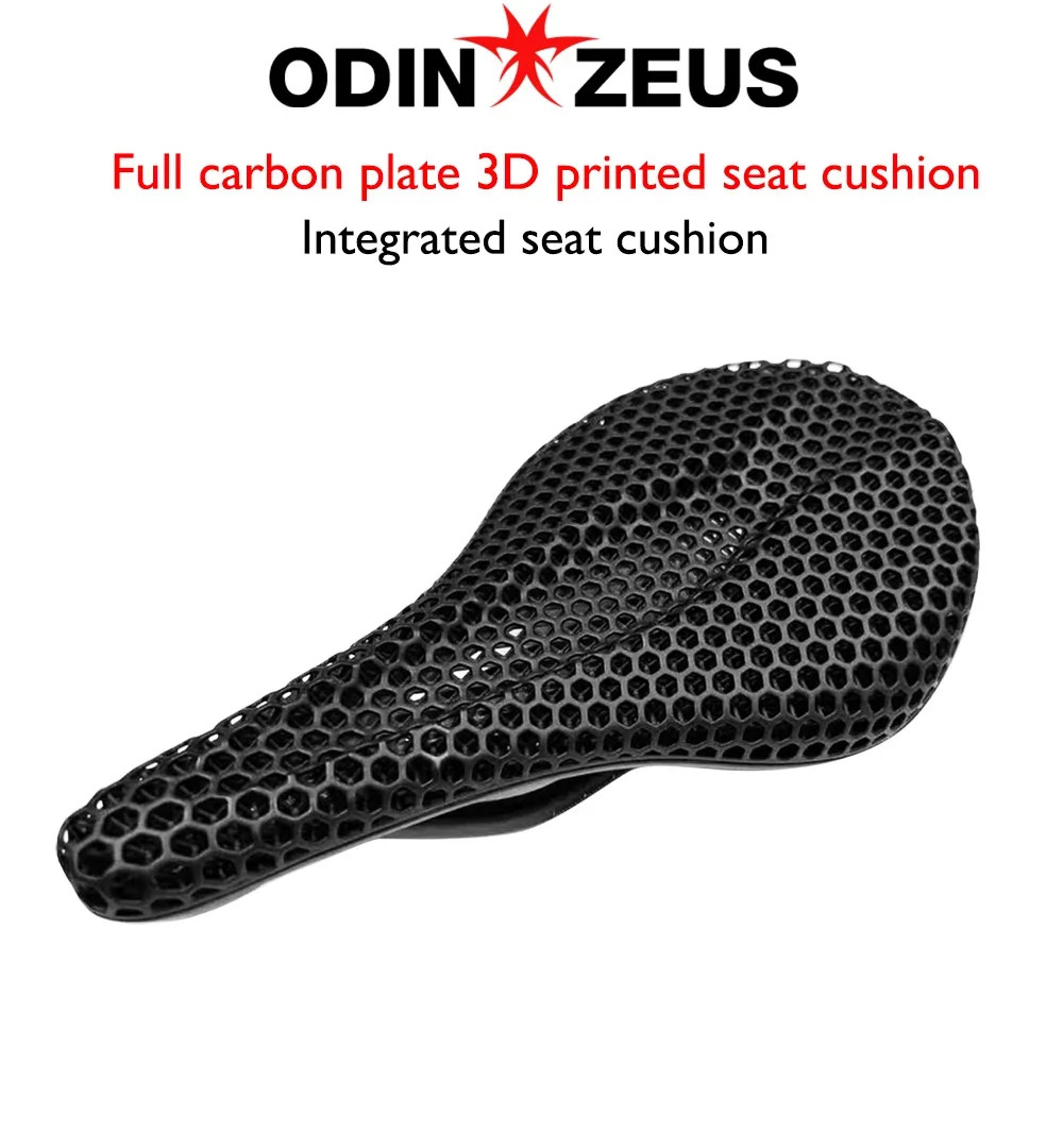 3D Printed All Carbon Seat Cushion MTB/road Bike Breathable Plastic/PVC Saddle