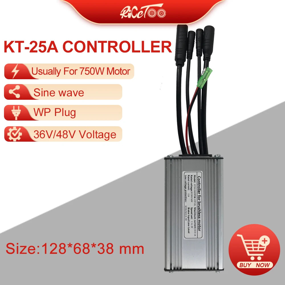 250W-3000W Electric Bike Controller 15A-50A Sinewave SquareWave Controller