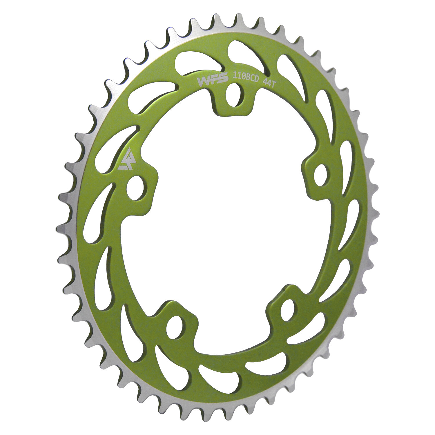 WFS Helix Chainring 44T 1/8″ 110mm Old School BMX Single Speed Fixie ,Green