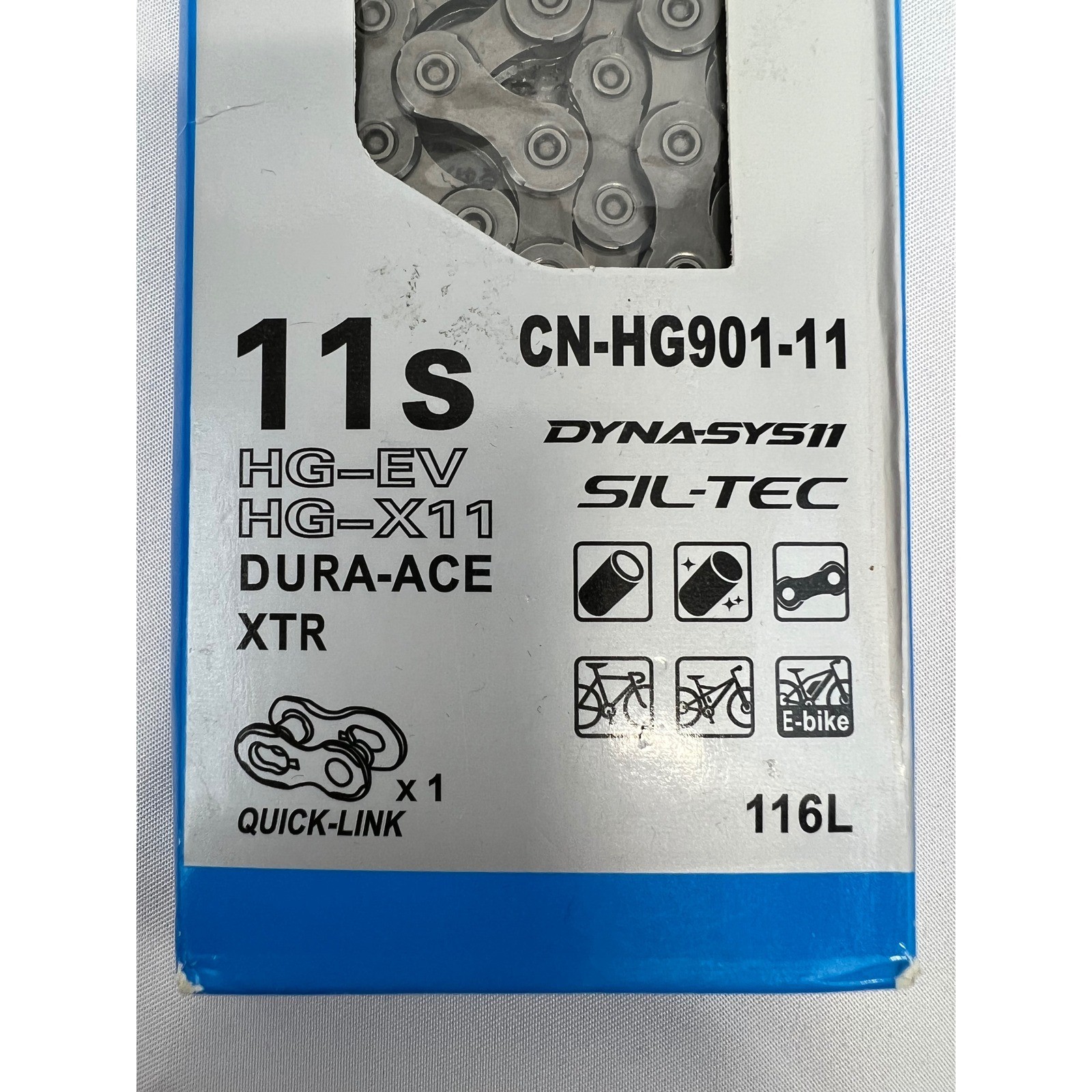 Shimano CN-HG901-11 Dura-Ace XTR 11 Speed Chain 116L HG-X11 New NIB SIL-TEC