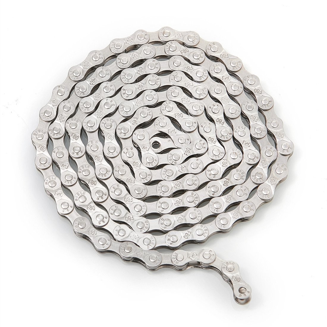 FSC 6,7,8 Speed 116L Bicycle Chains, Silver,Gold (1/2×3/32-Inch) (Silvse)