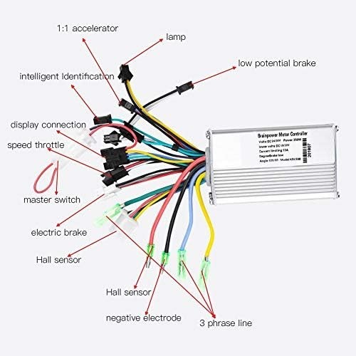 High-Performance 36V-48V LCD Display Brushless Controller for Electric Scooters