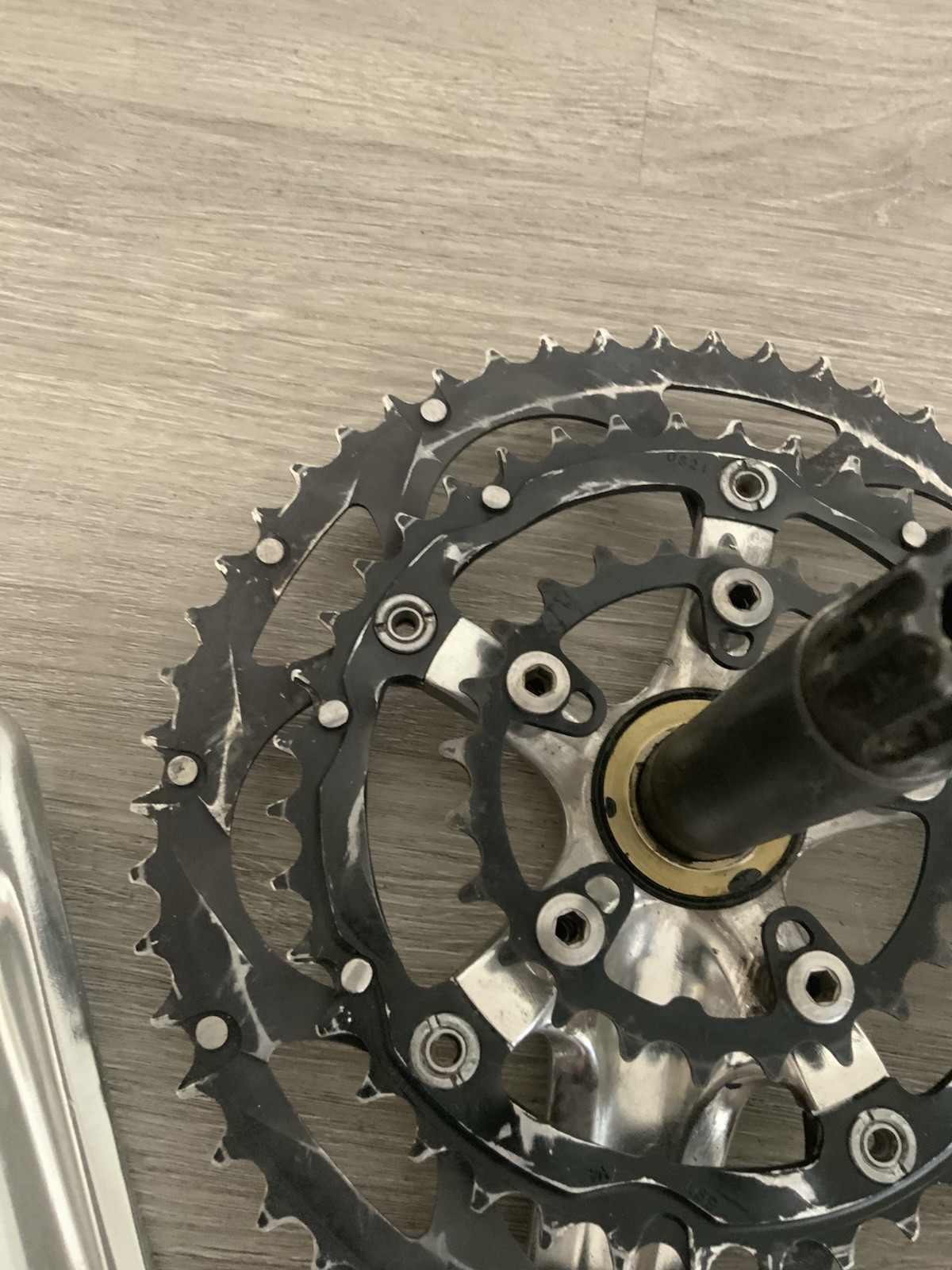 BONTRAGER CRANKSET TRIPLE 24-39-52 TOOTH 10 OR 9 SPEED 170 MM ARMS GXP