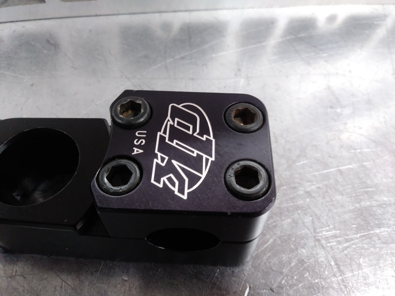USA DK BMX Stem pro 1 1/8 Threadless Neck mid School BMX Black vintage