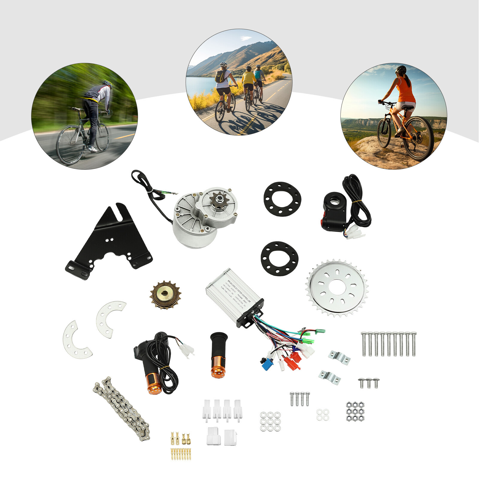 MY1016Z3 250W 24V Brushless E-Bike Conversion Kit for Spoke Wheel Bike