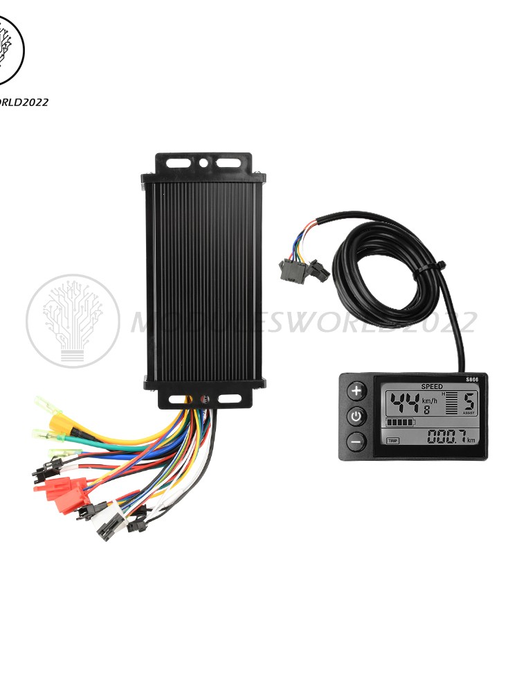 36V 48V 64V 40A 30A 20A Brushless Motor Controller E-Bike S866 LCD Display Meter
