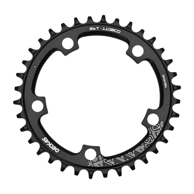 36-52T Bicycle Chainring 110 BCD Single Round Wide Narrow Teeth Chain Ring 5 Arm