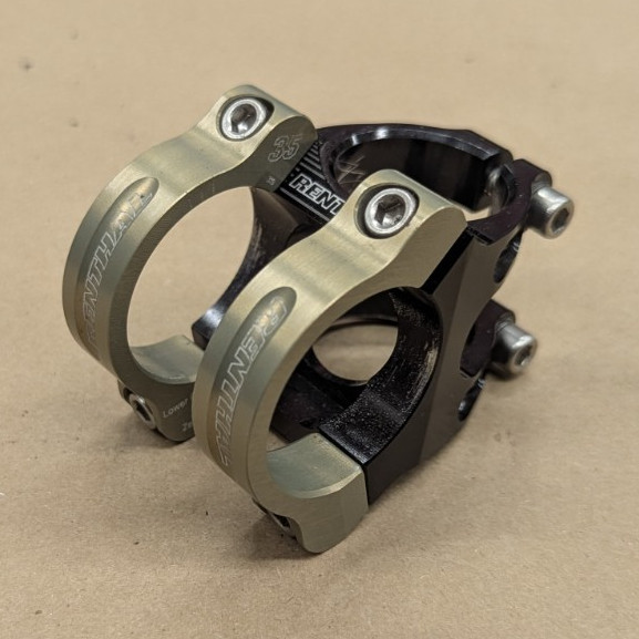 Renthal Apex Threadless MTB Stem 35mm Clamp 1 1/8in Steerer Black/Silver