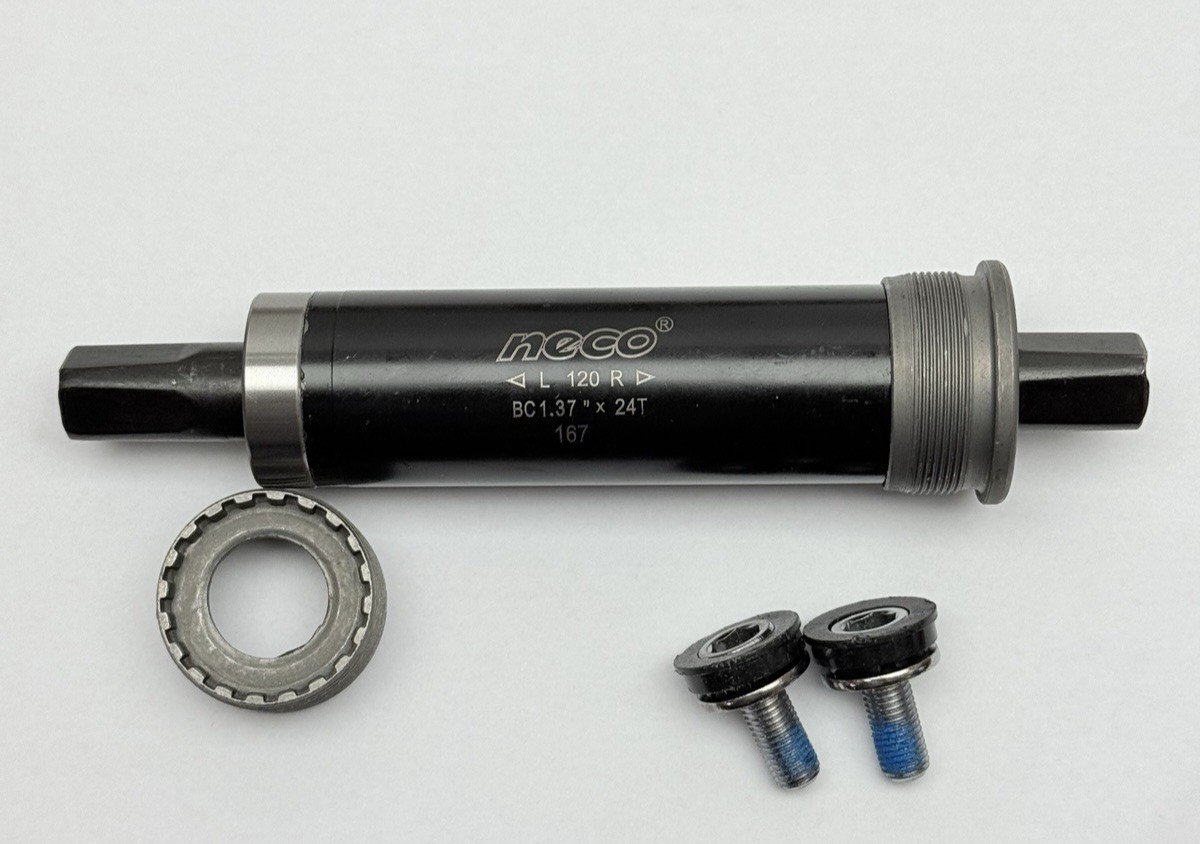 Neco, Tracer Steel Bottom Bracket For 120mm Width Axle And 167mm Length