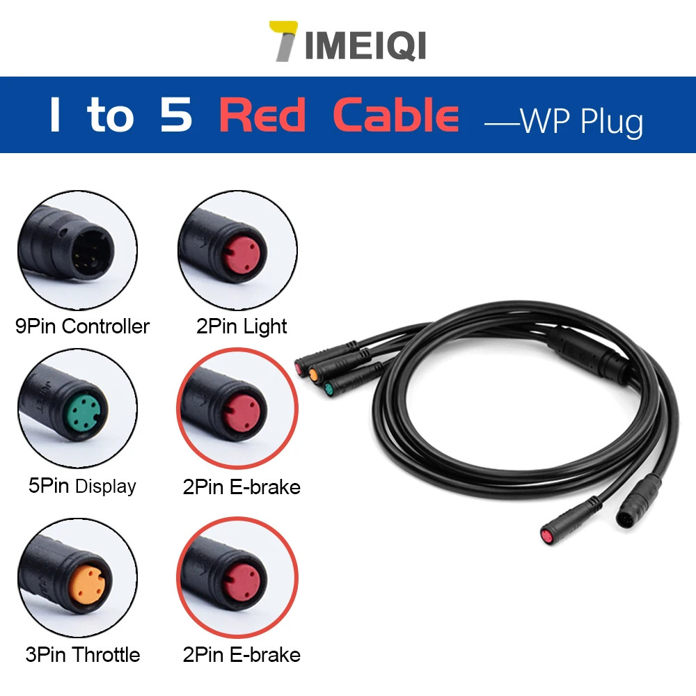 Electric Bike 3 Mode Sine Wave Controller 17A-100A with Color Display Hub Motor