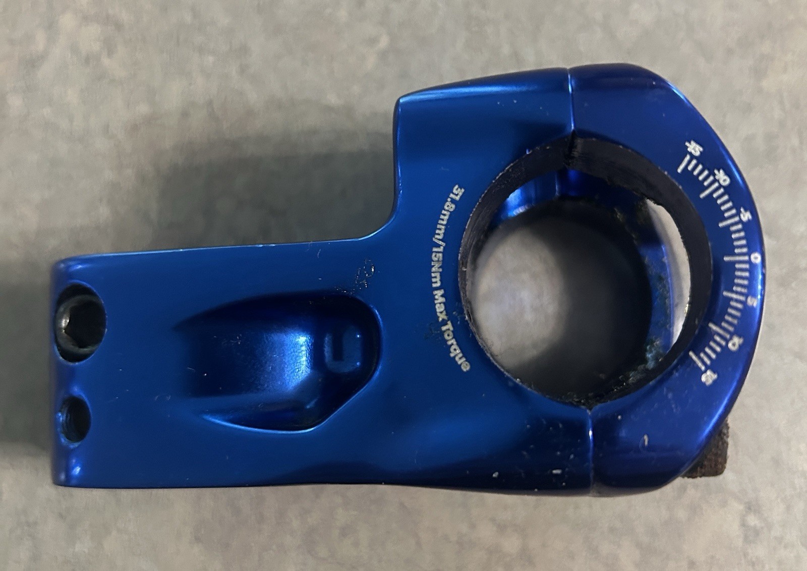 BOX One front Load BMX Stem 48mm length 31.8mm oversize Clamp 1 1/8in Blue