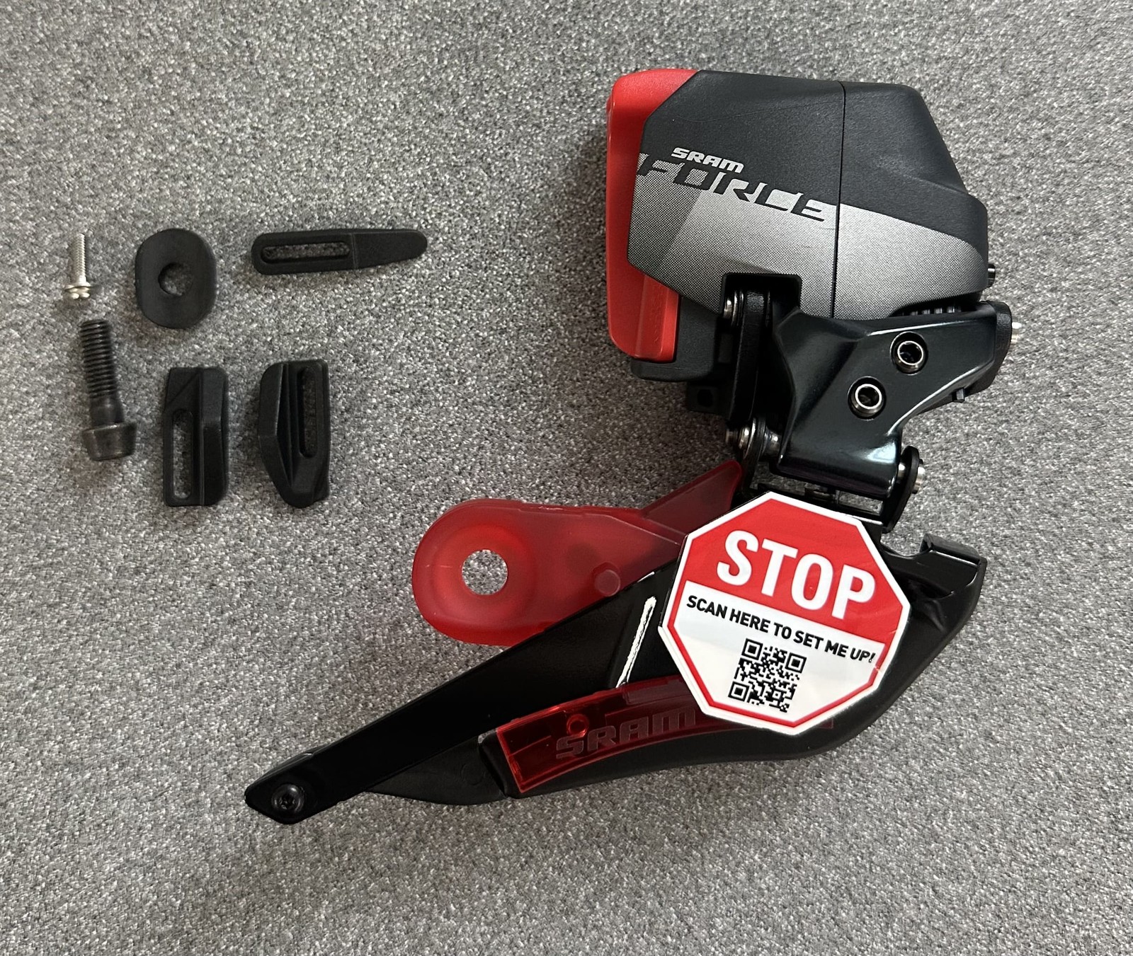 SRAM Force eTap AXS Front Derailleur – Braze-on, Gloss Black, D1 *OE*