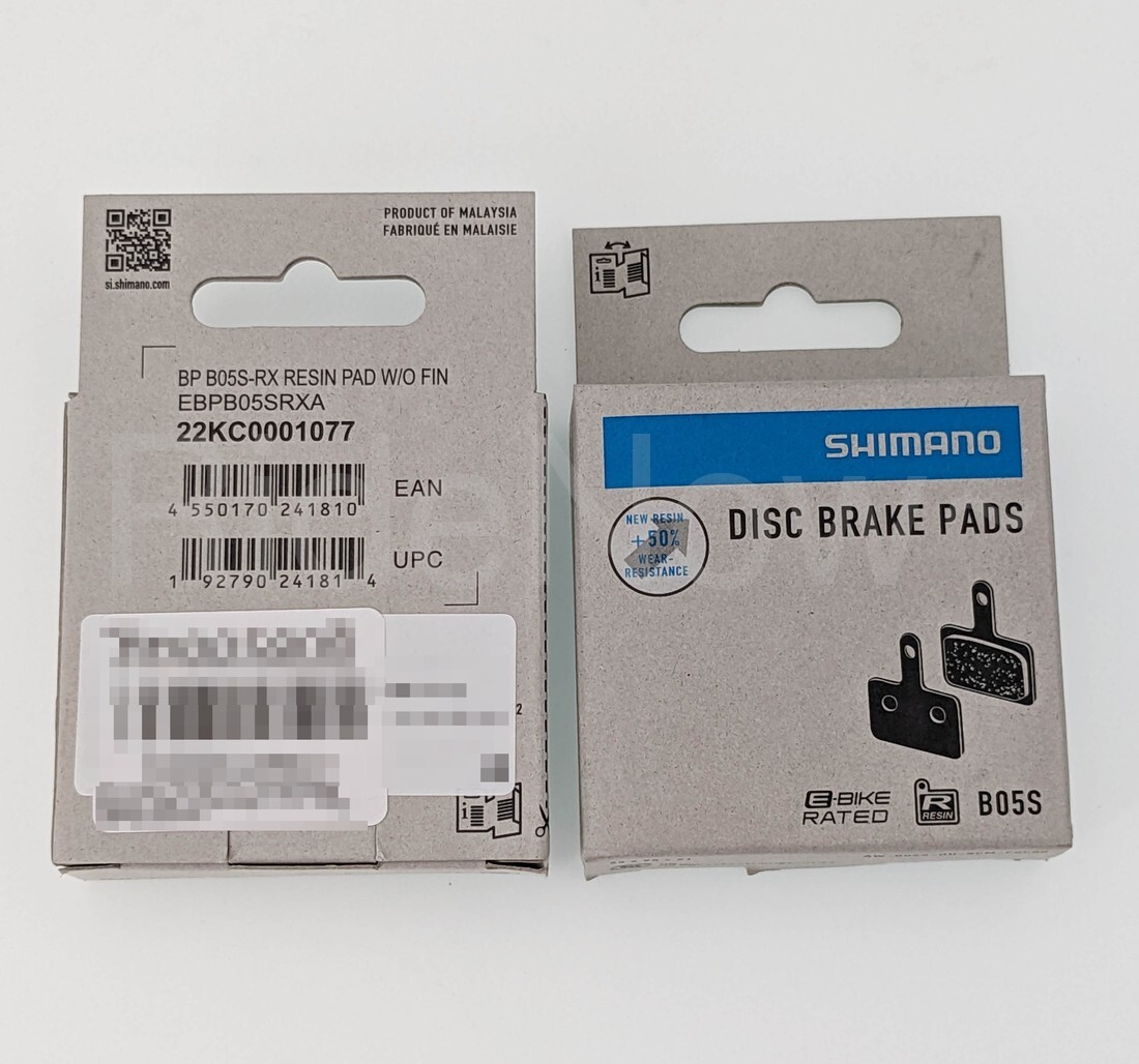 2Pr Shimano B05S RX Bicycle Resin Disc Brake Pads fit MT200 MT400 Altus Acera
