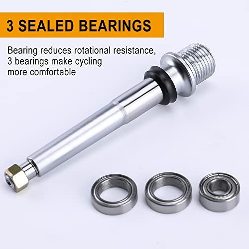 Bicycle Pedals Platform 9/16 3 Sealed Bearing Aluminum Flat Pedals for Road MTB