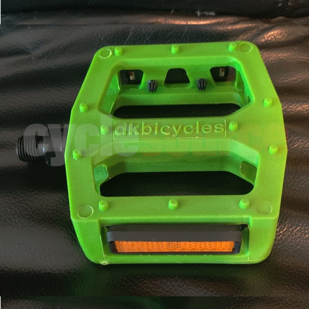 dkbicycles bmx track cruiser Bike Pedals 1/2″ Axle, Green