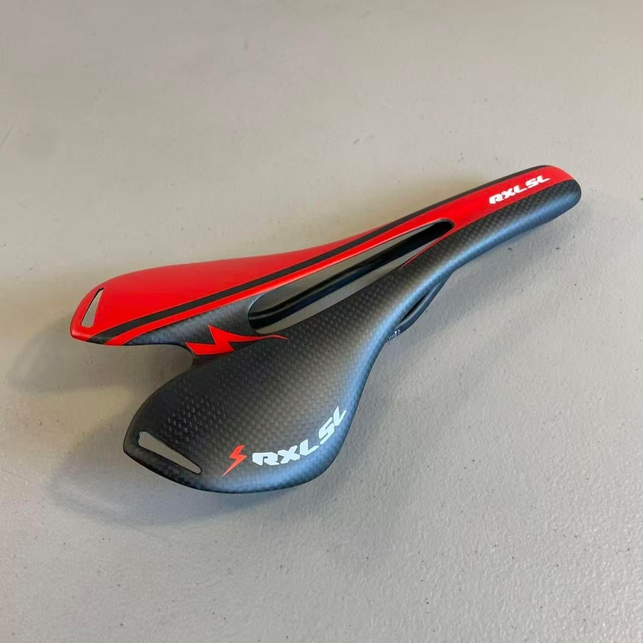 Red Carbon Fiber Bicycle Seat – Mens Womens