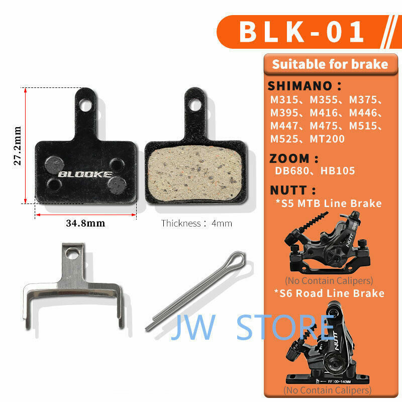 20pcs MTB Bicycle Disc Brake Pads for Shimano M315/355/416/375/515/475/395 MT200