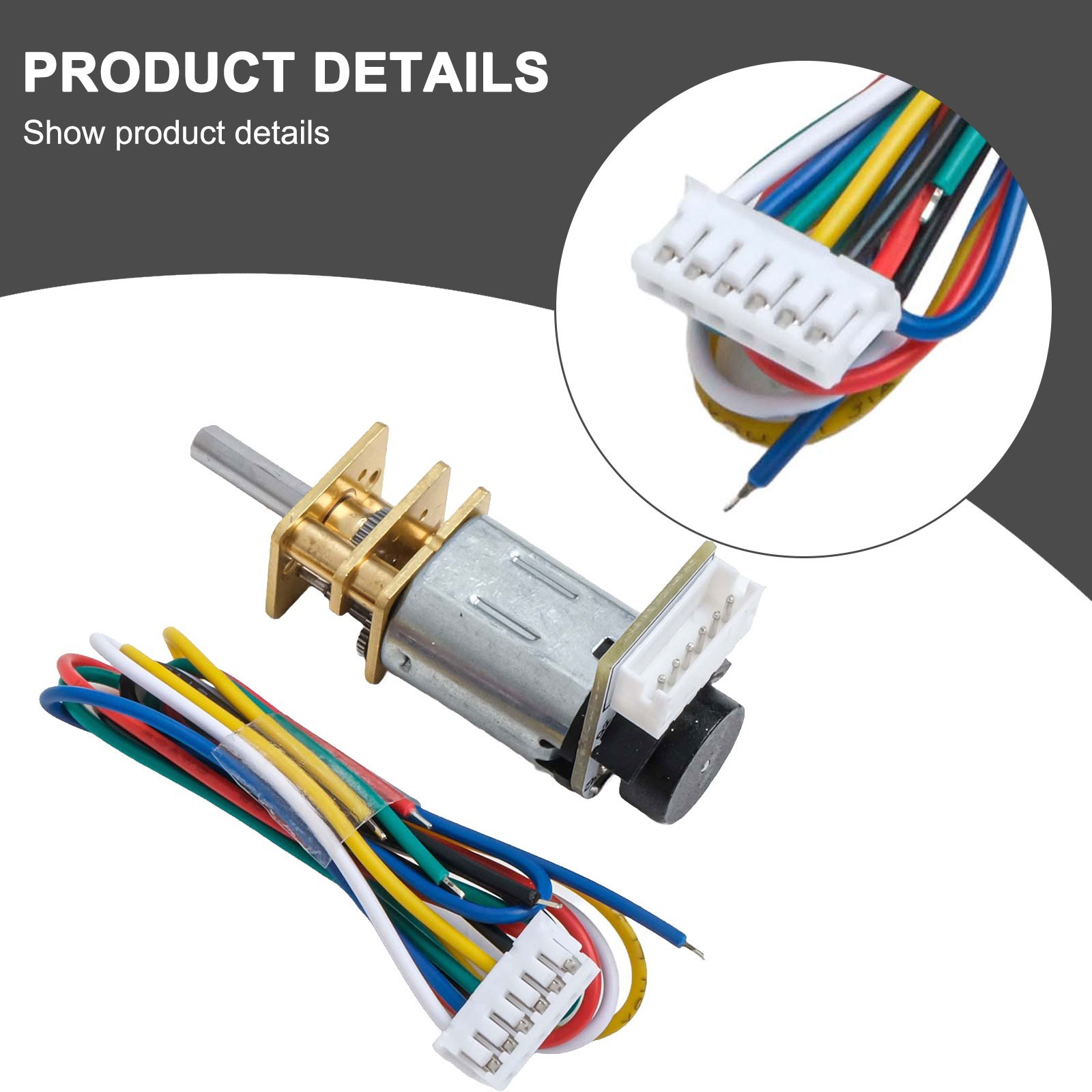 Sleek Design DC 6V Gear Motor with Encoder for Compatible with Small